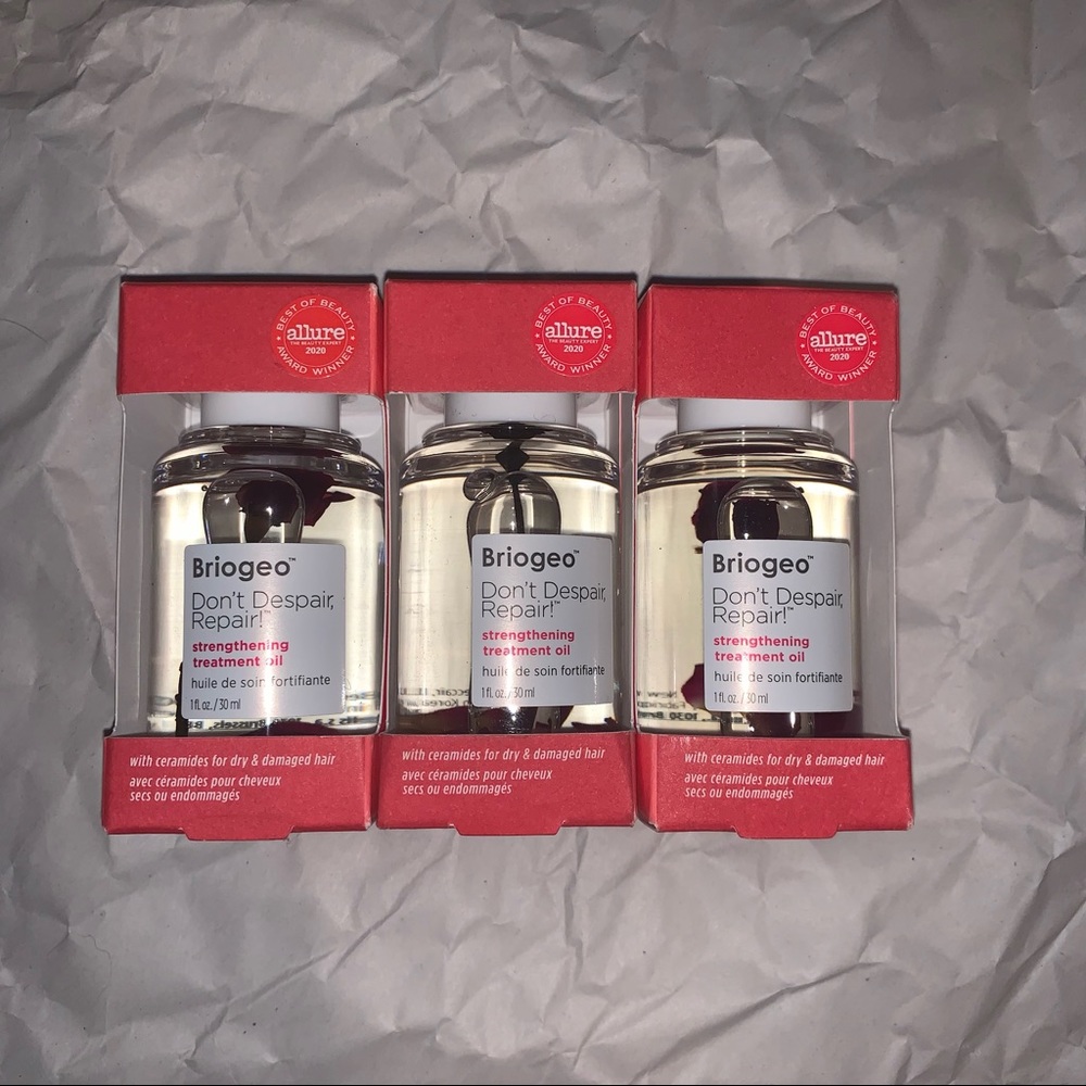3 x Briogeo oil